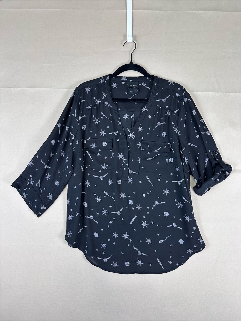 Torrid Harry Potter Harper Georgette Quidditch Blouse 1